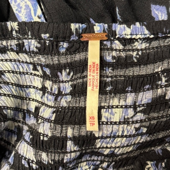 Free People Jaymes Floral Print Midi Long Sleeve Dress - Picture 9 of 13